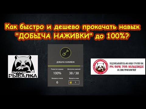 Как быстро и дешево прокачать добычу наживки?